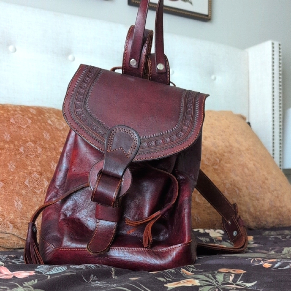 Genuine leather Backpack